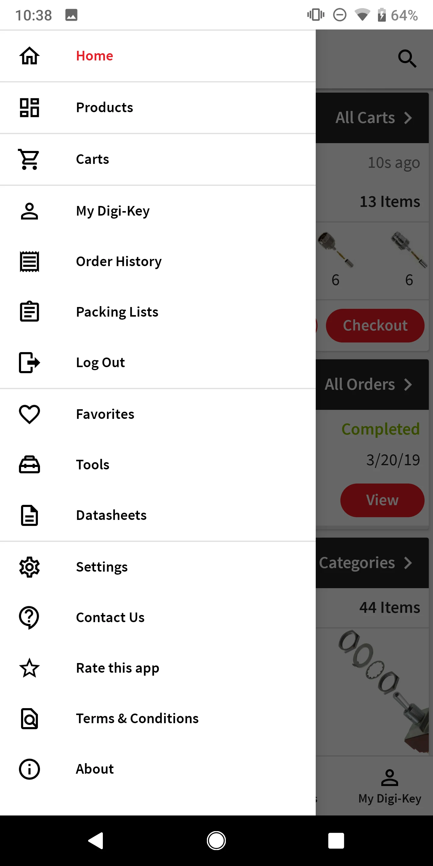 DigiKey screenshot